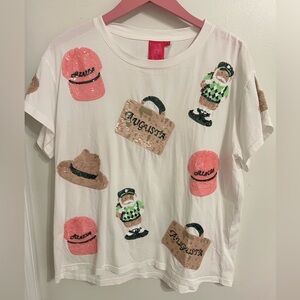 Queen of Sparkles Augusta Clubhouse Masters Golf tee size medium